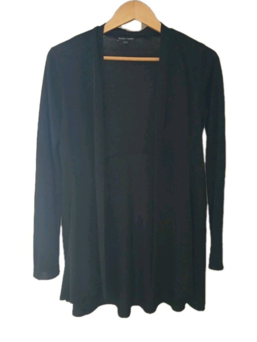 Eileen Fisher Organic Linen Open Cardigan Sweater‎
